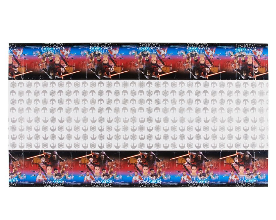star wars: the force awakens plastic table cover 54in x 96in