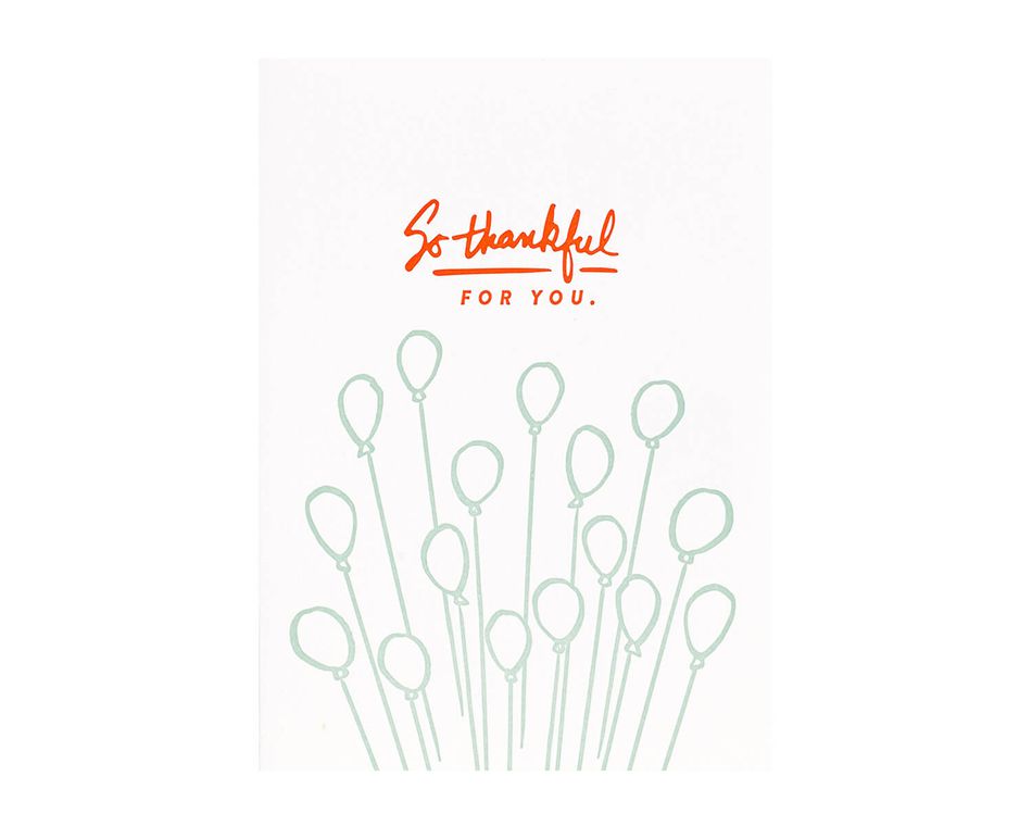 Thankful For You Birthday Card
