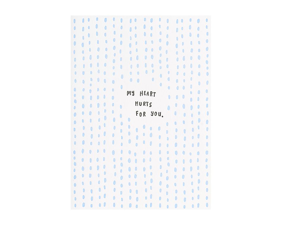 My Heart Hurts Sympathy Card