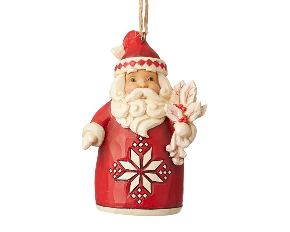 Jim Shore Nordic Noel Santa Ornament