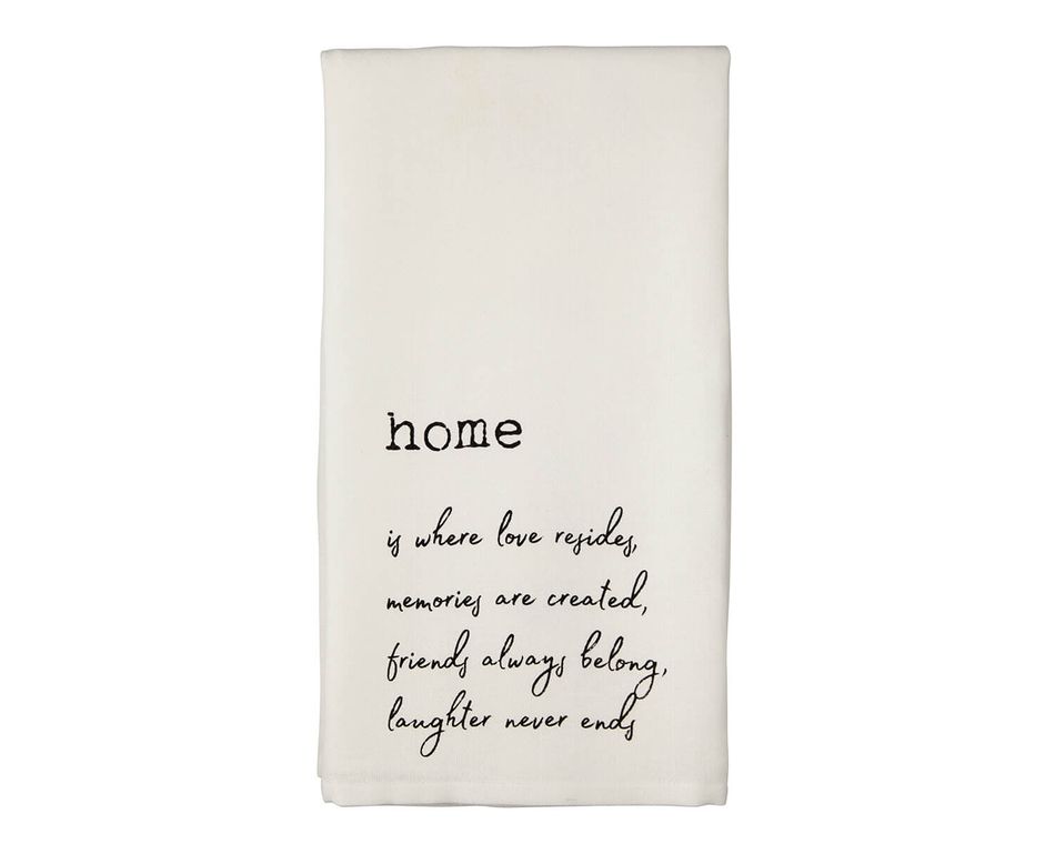 Mud Pie Home Is Where Towel