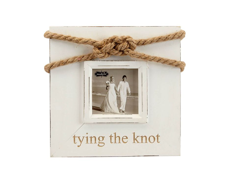 Mud Pie Tying The Knot Rope Picture Frame