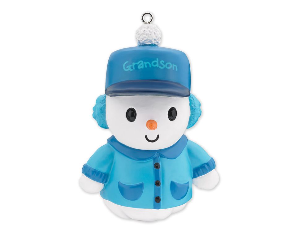 Grandson Snowman Christmas Tree Ornament