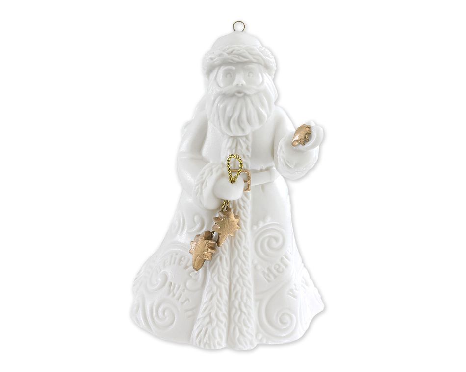 Porcelain Santa Ornament