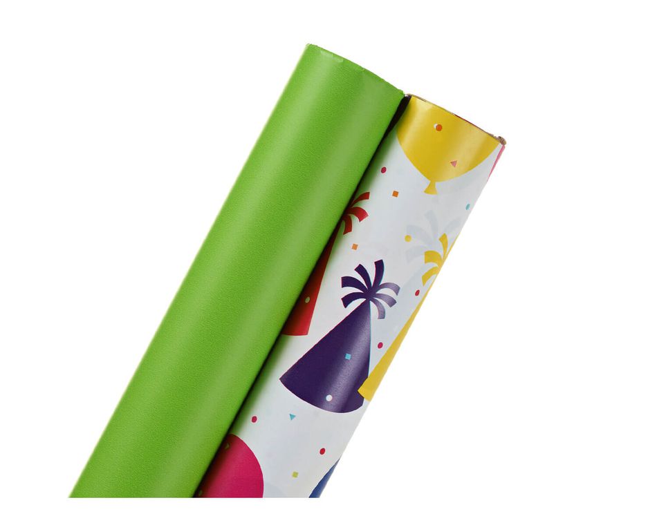 lime green wrapping paper