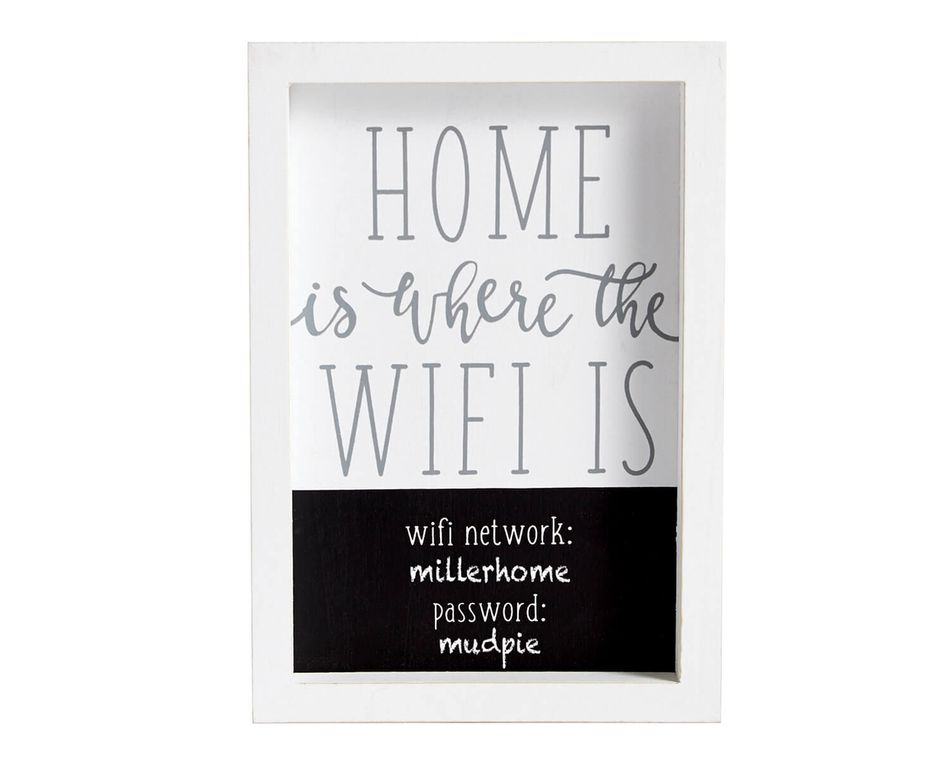 Mud Pie Wifi Plaque