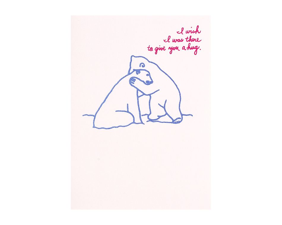 Polar Bear Hug Support Card