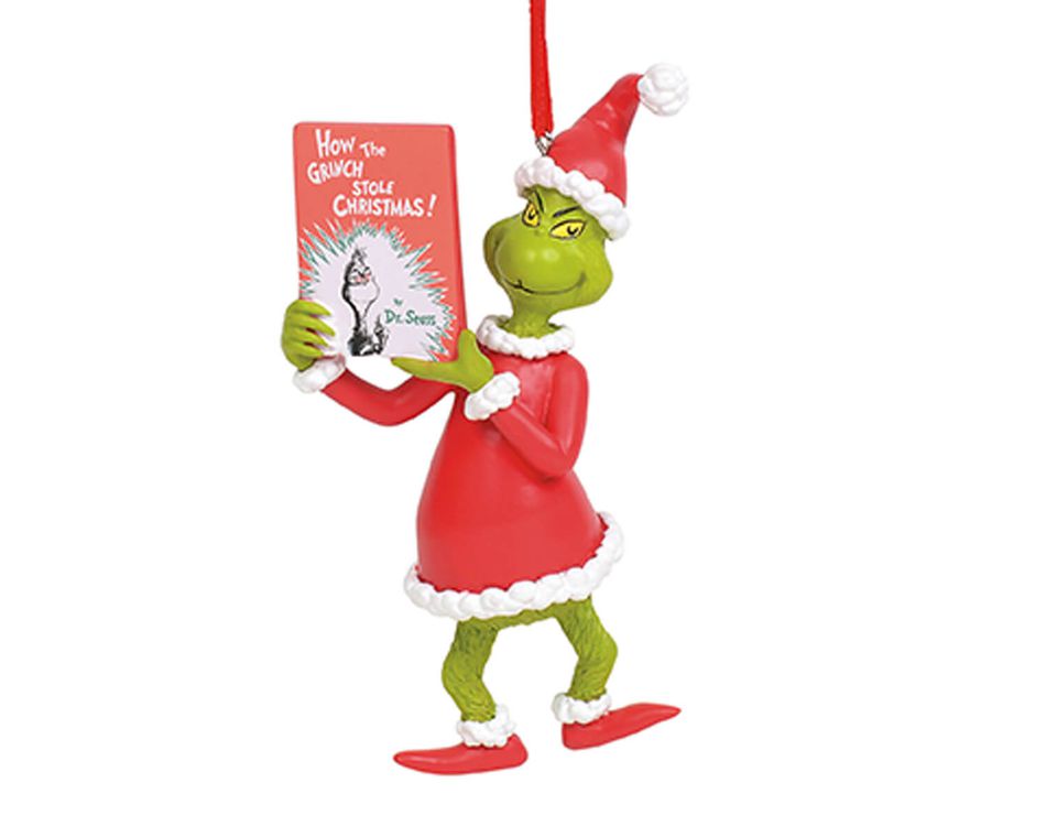 The Grinch Book Ornament