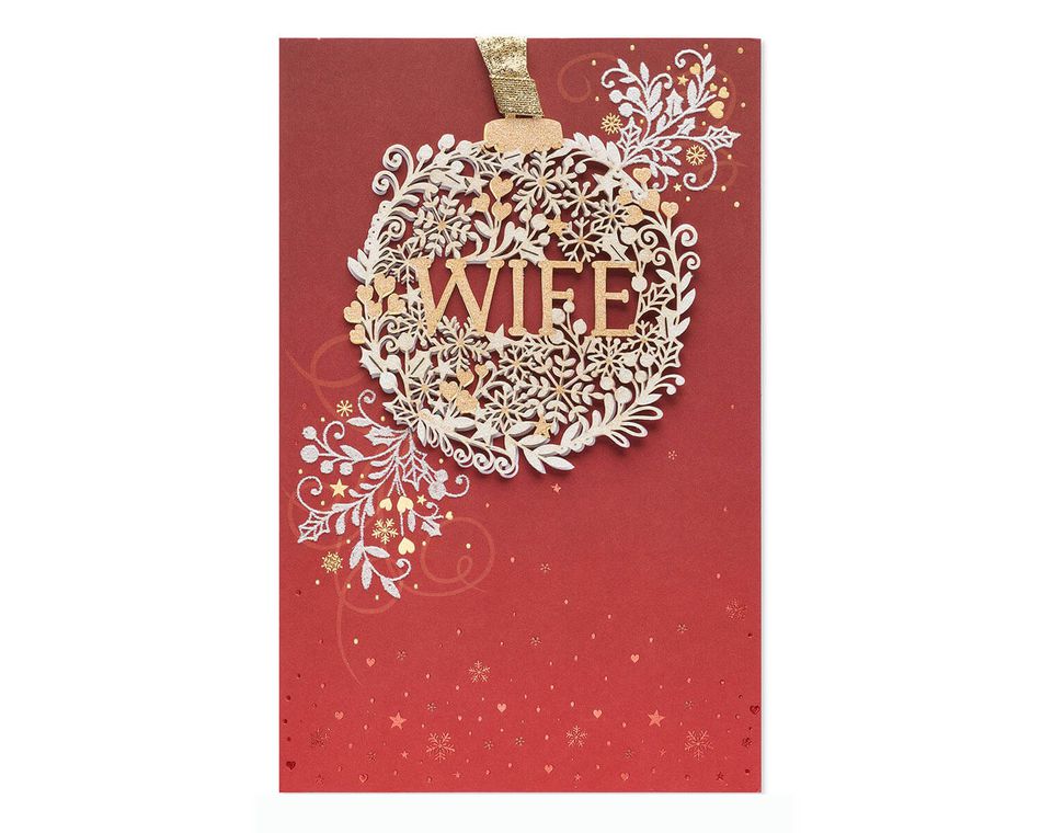 Amazing Wonderful Wife Christmas Card for Wife | American ...