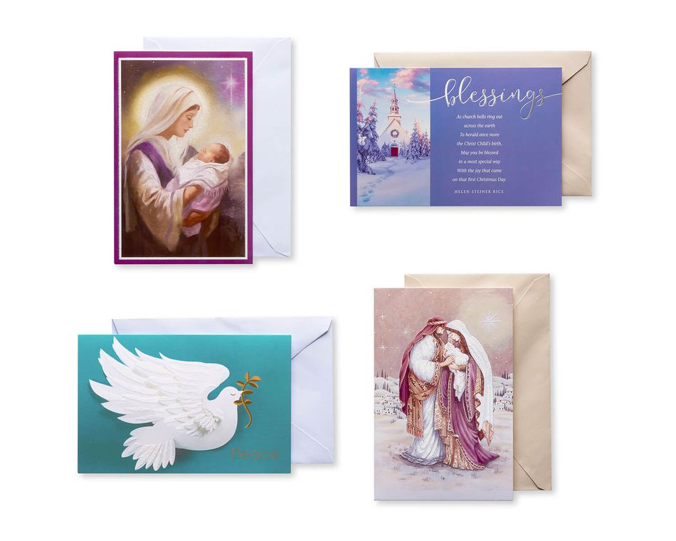 Religious Assorted Christmas Boxed Cards and Assorted Envelopes, 20