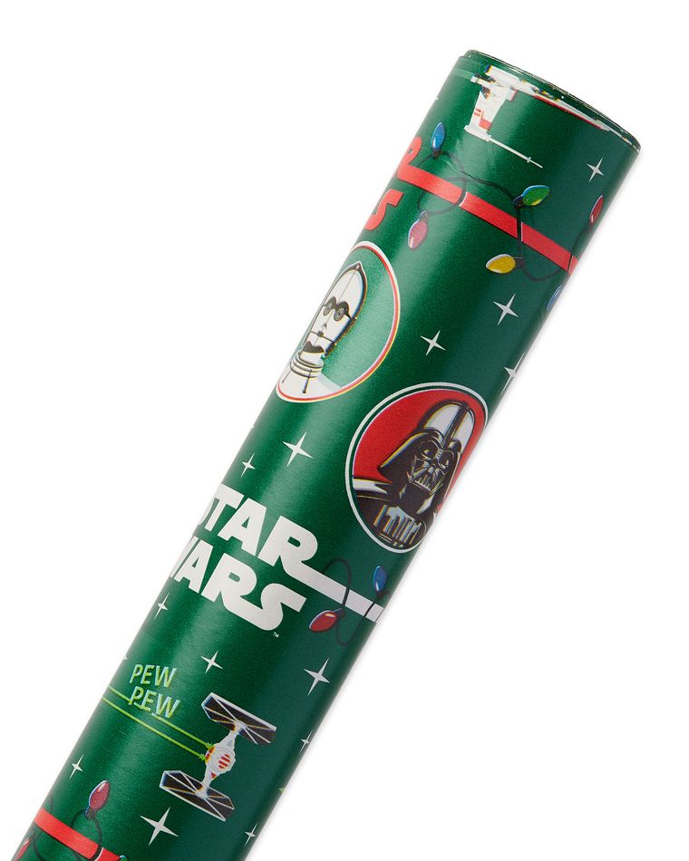 Star Wars™ Christmas Wrapping Paper, 22.5 Total Sq. Ft. | American