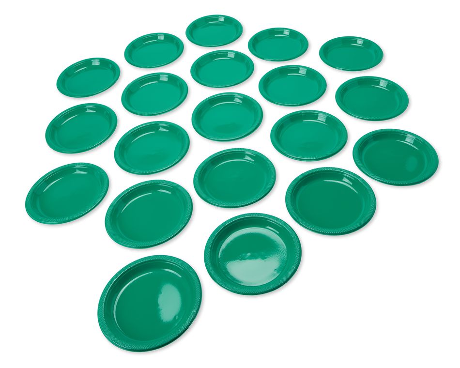 festive green dinner plates 20 ct