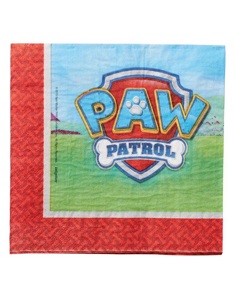 paw patrol lunch napkins 16 ct
