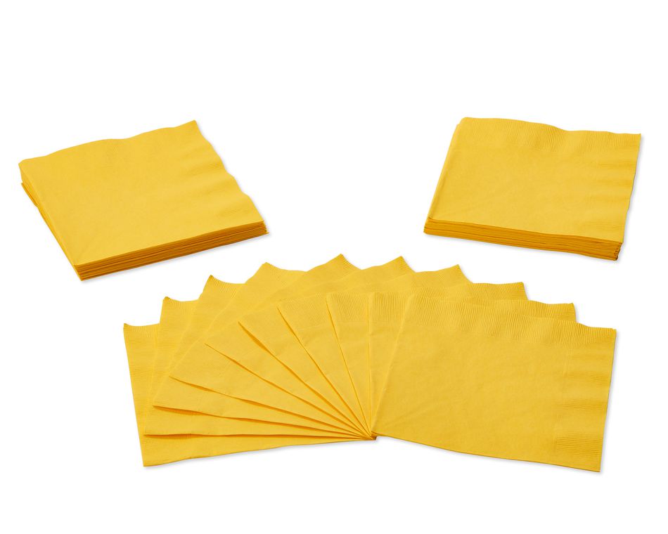yellow lunch napkins 50 ct