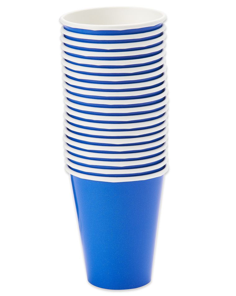 royal blue paper cups 20 ct