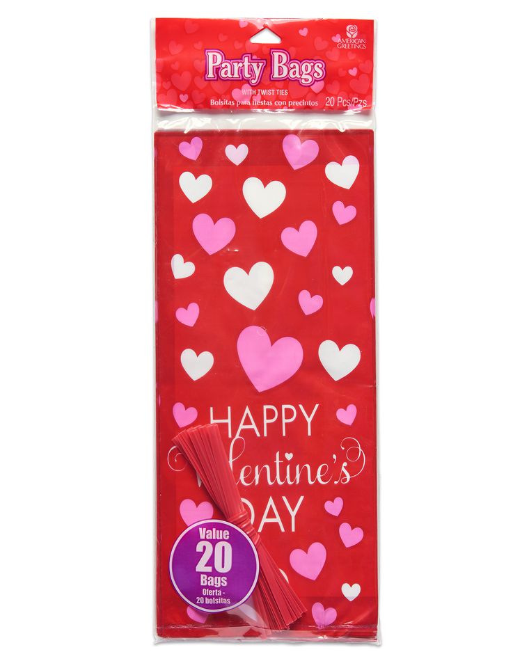 valentine's day treat bags 20 ct