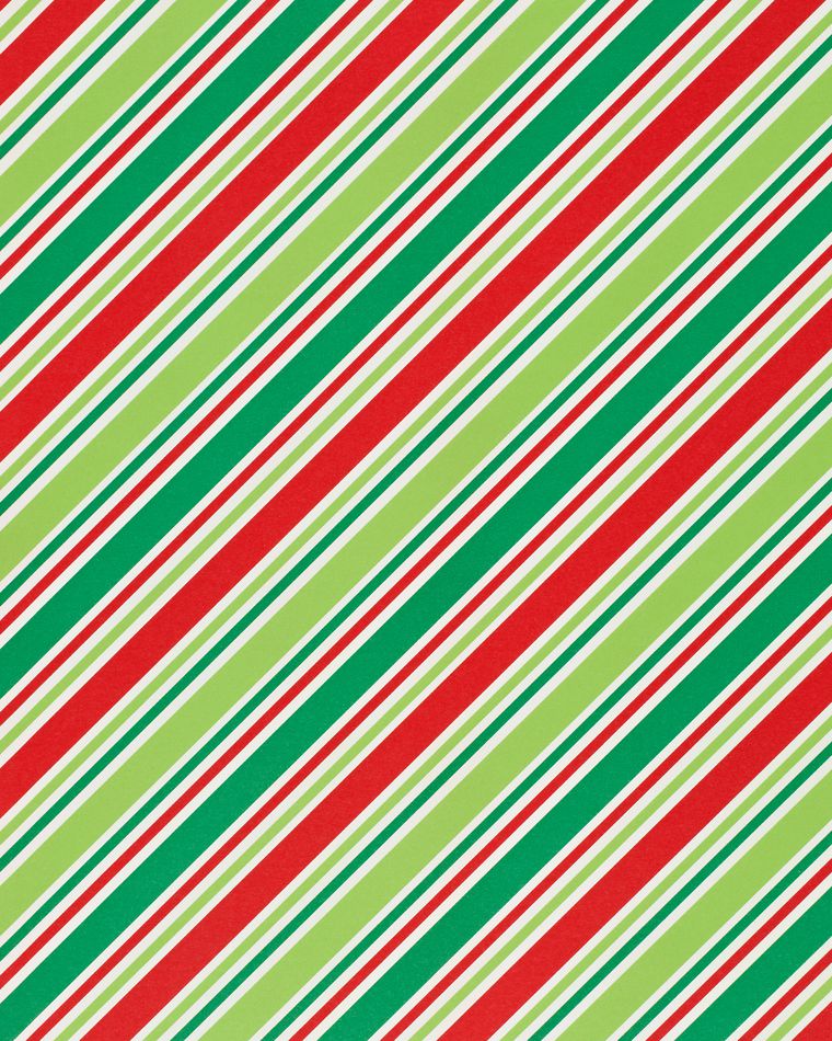 dots, stripes, and trees, christmas 3-roll wrapping paper
