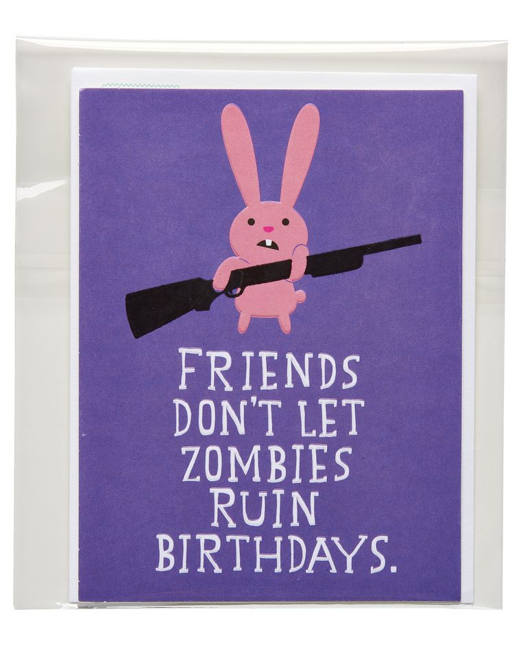 funny zombie birthday card