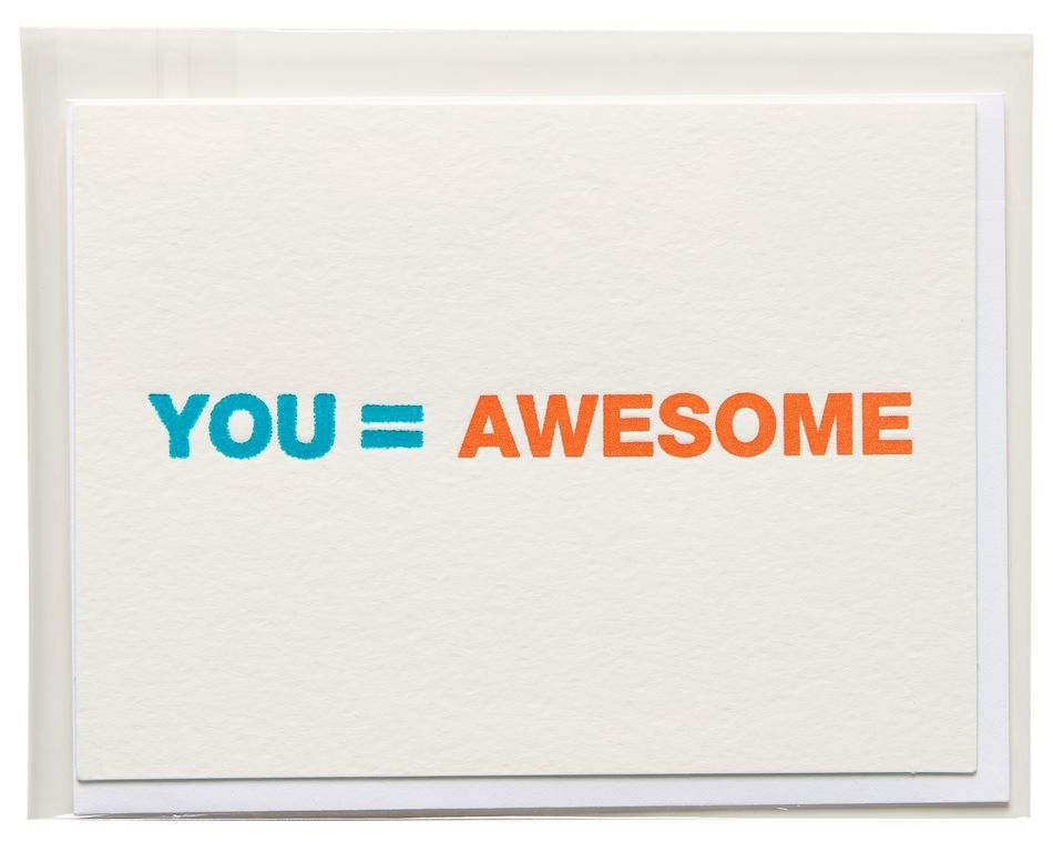 you = awesome thank you card