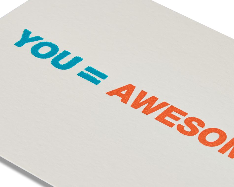 you = awesome thank you card