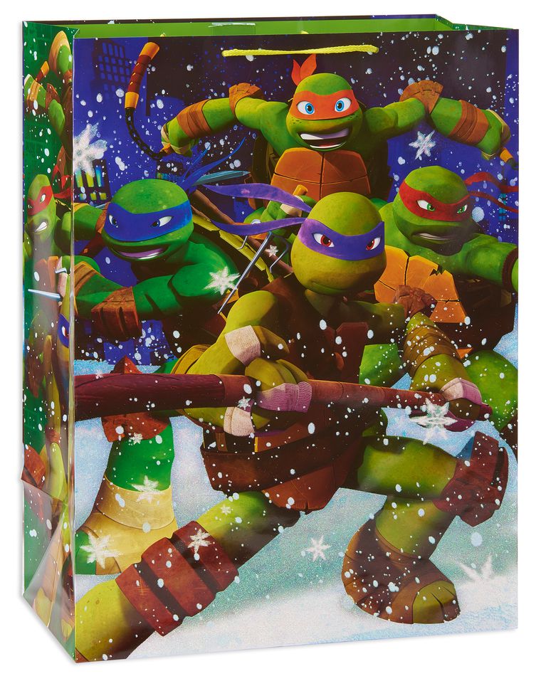 large teenage mutant ninja turtles christmas  gift bag 