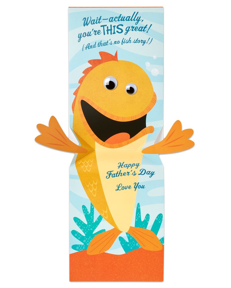 funny fish father's day card