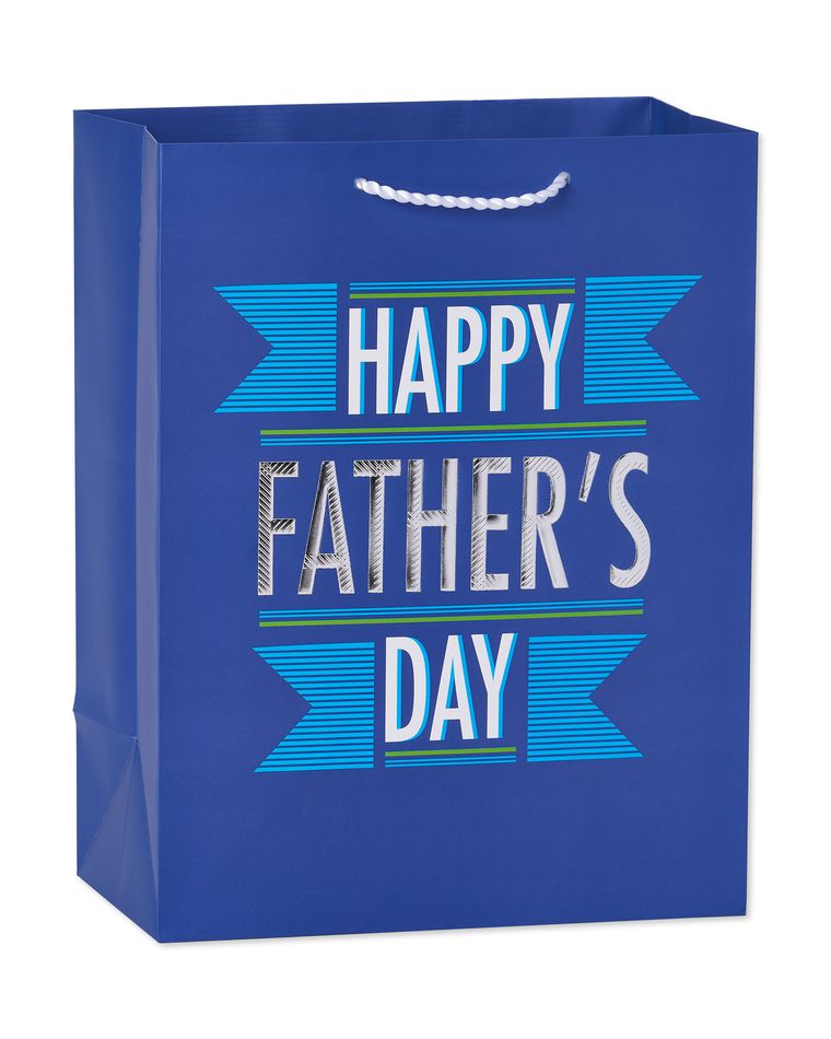medium happy father's day gift bag