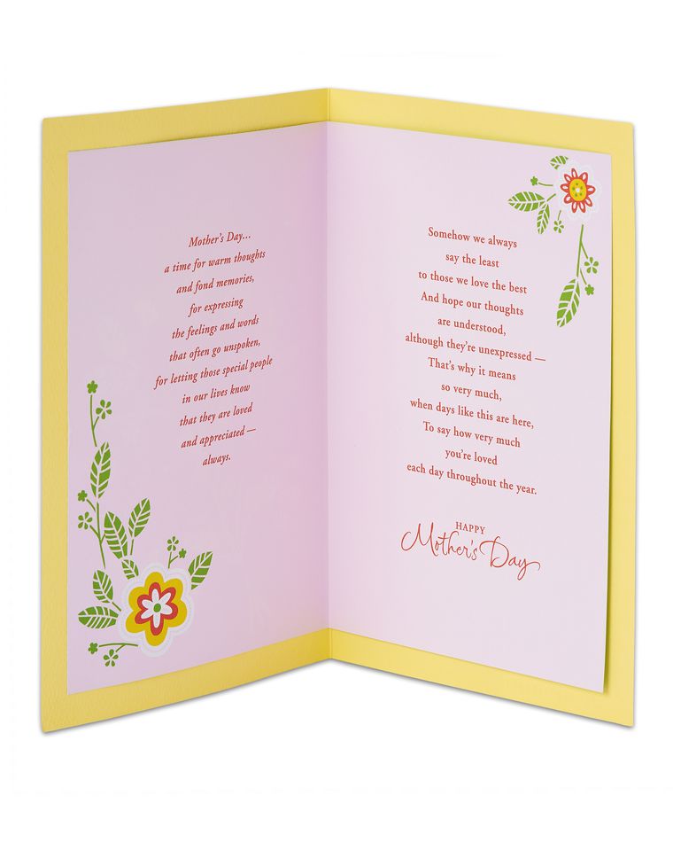 floral bouquet mother's day card