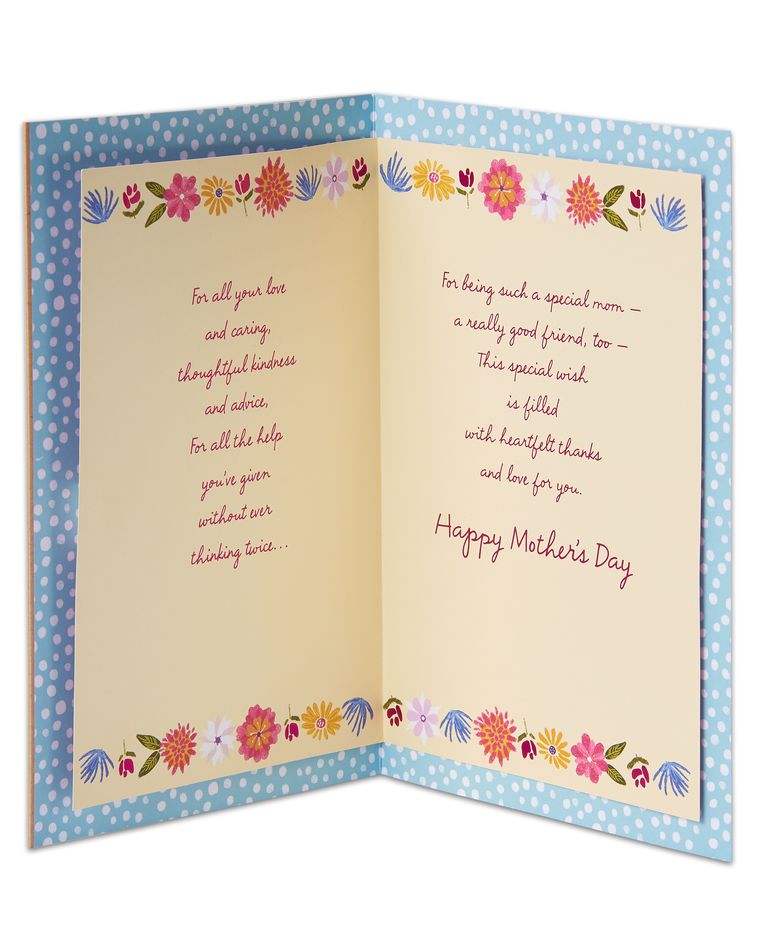 bouquet mother's day card