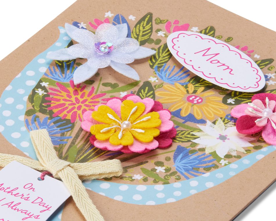 bouquet mother's day card