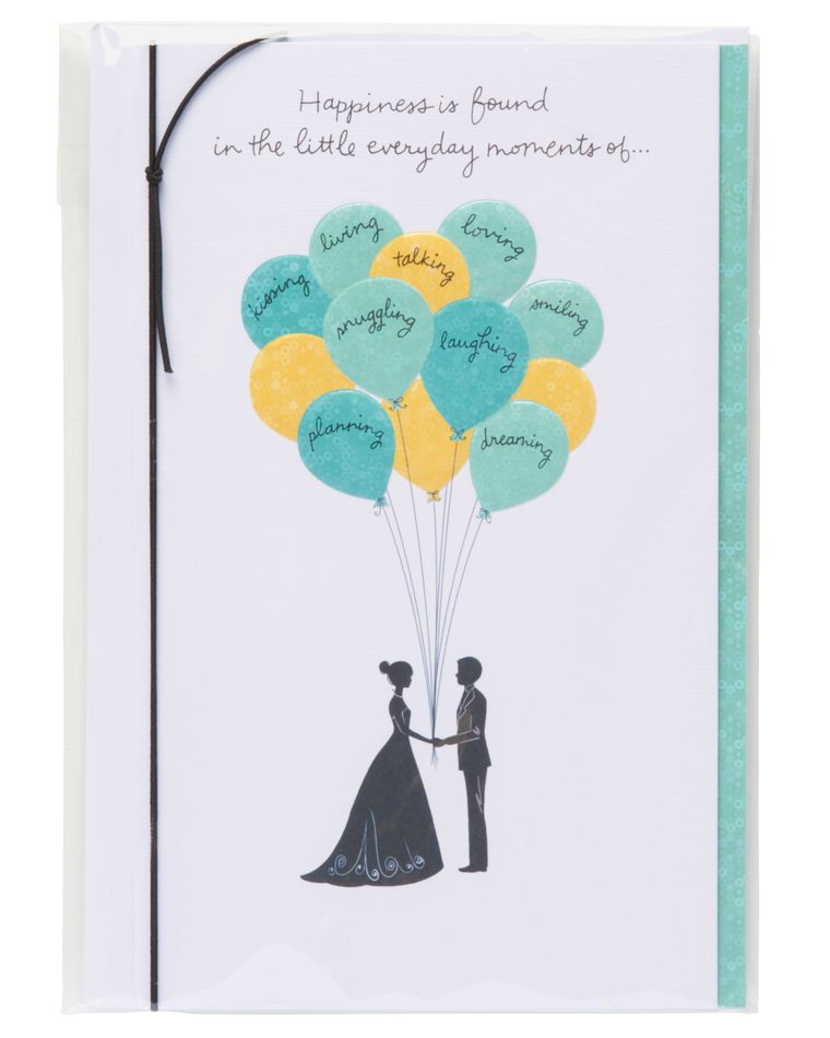 everyday moments wedding card with foil