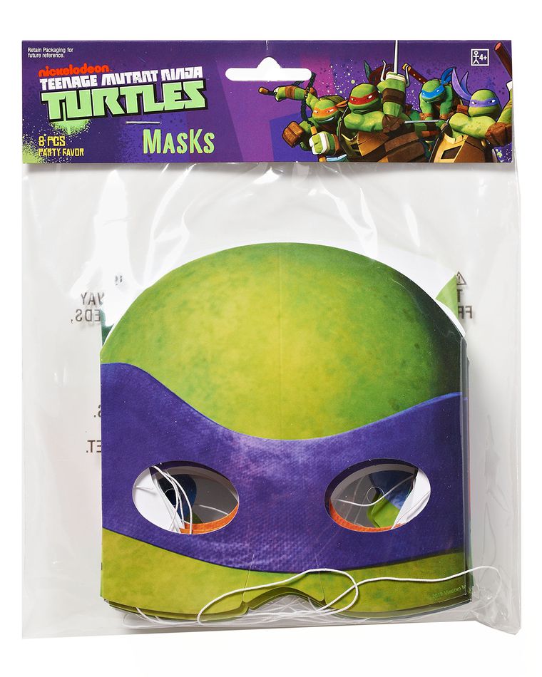 teenage mutant ninja turtles masks 8 ct