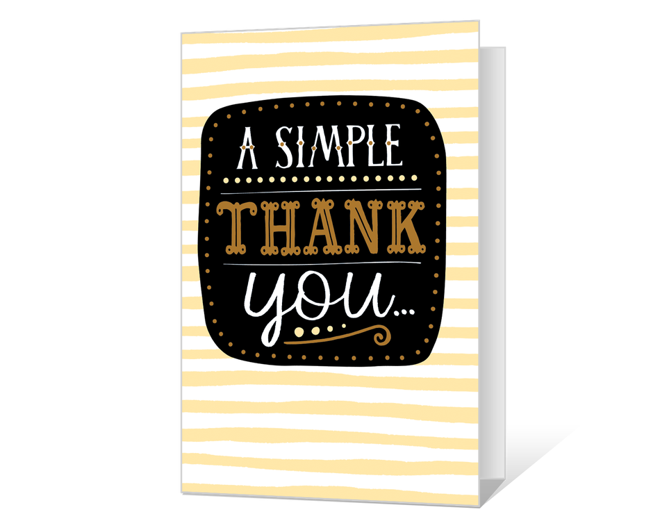 A Simple Thank You