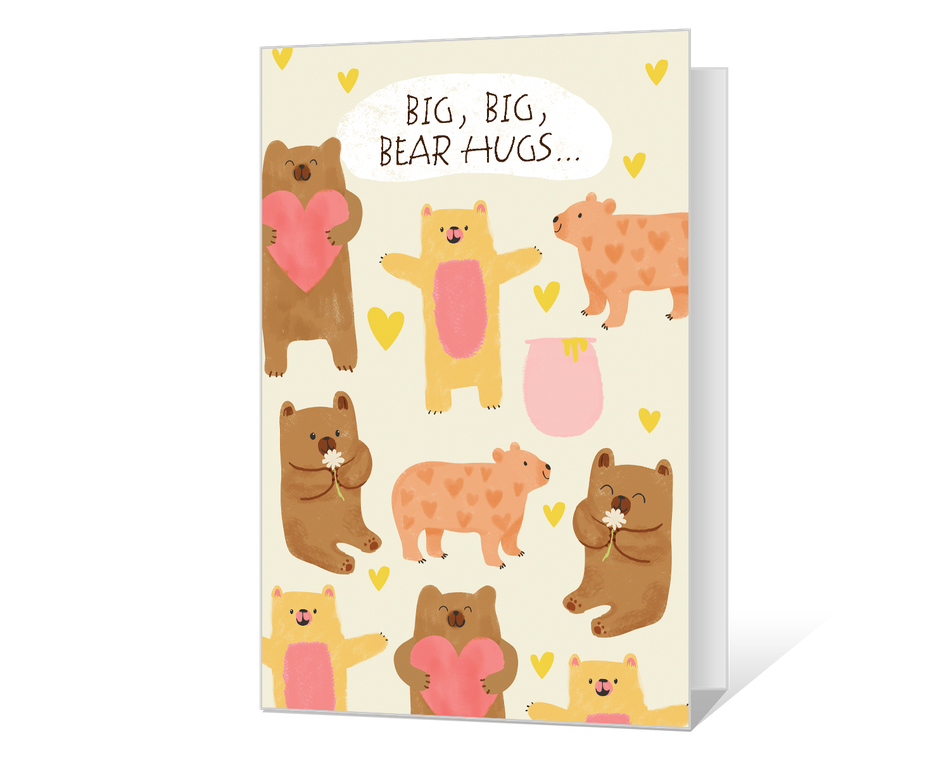 Big Bear Hugs Printable