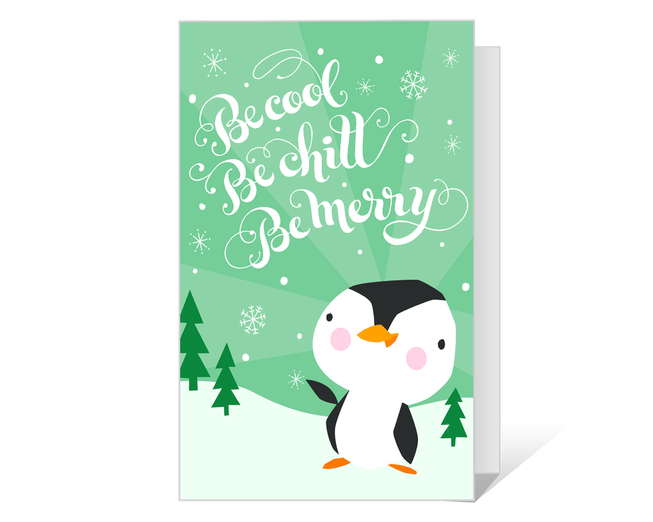 Be Cool Be Merry Printable (Add-a-Photo)