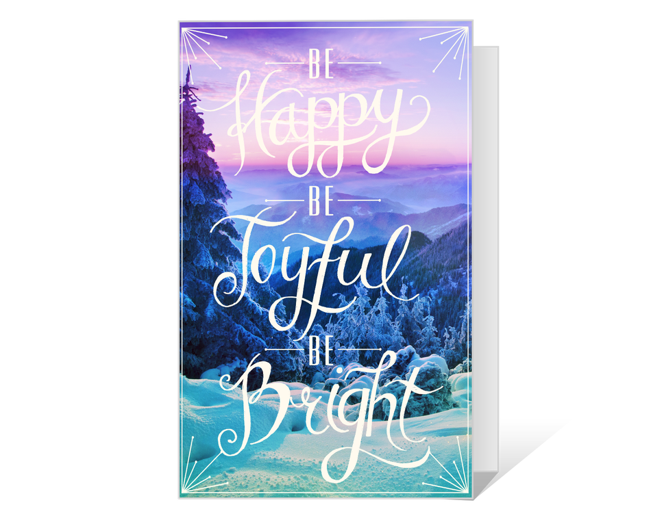 Joyful and Bright Wishes Printable