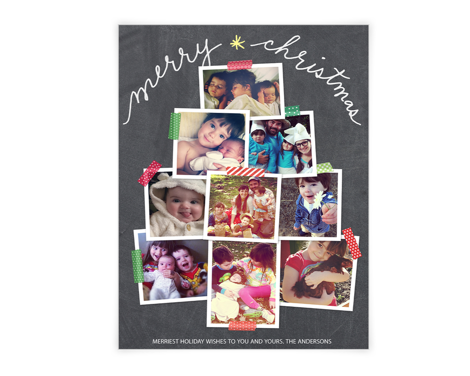 Merry Christmas Tree Printable (Add-a-Photo)
