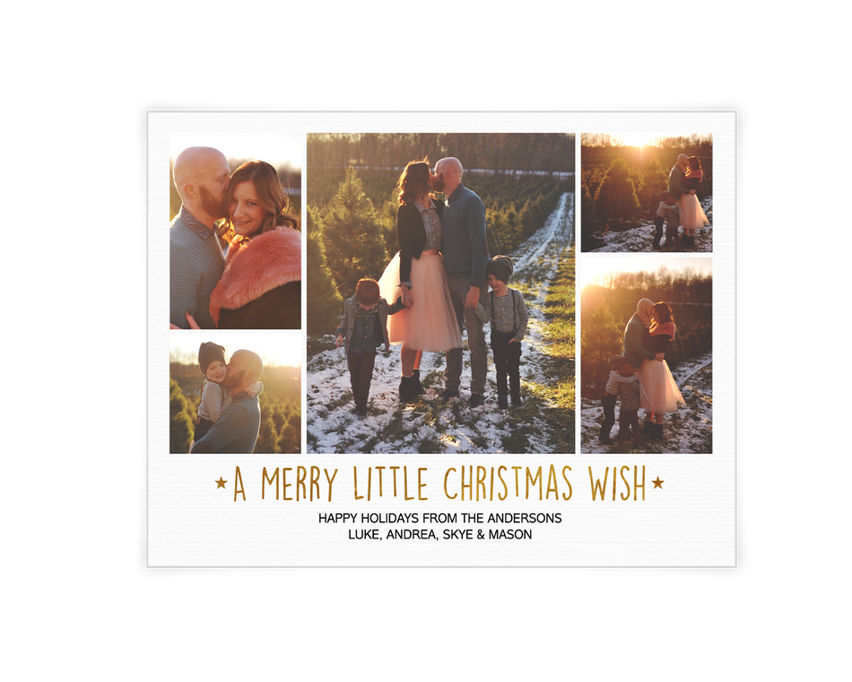 A Merry Little Christmas Wish Printable (Add-a-Photo)