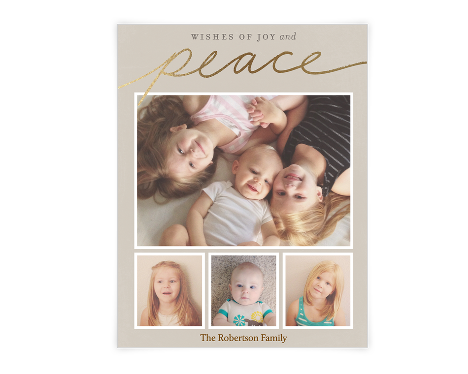 Wishes of Joy and Peace Printable (Add-a-Photo)