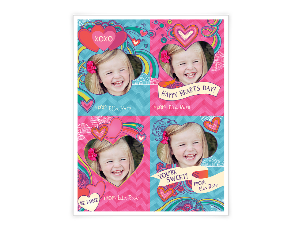 Valentine Heart Doodles Printable (Add-a-Photo)