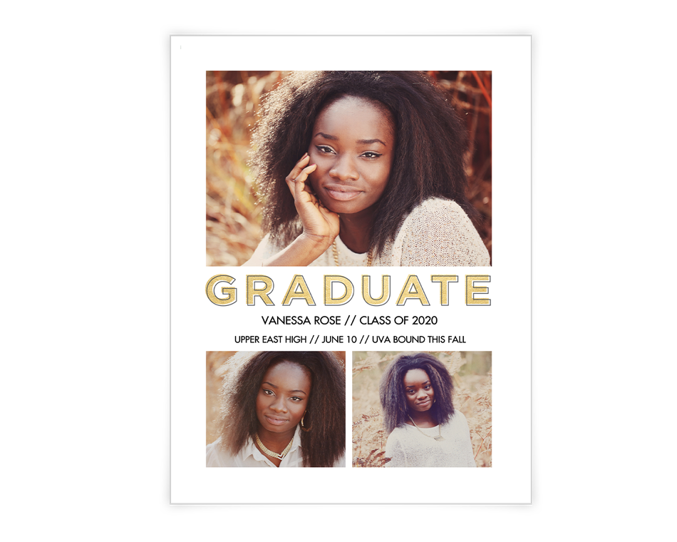 Graduate Announcement Printable (Add-a-Photo)