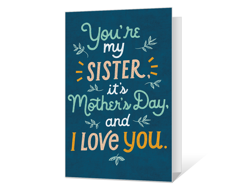To My Sister on Mother's Day Printable