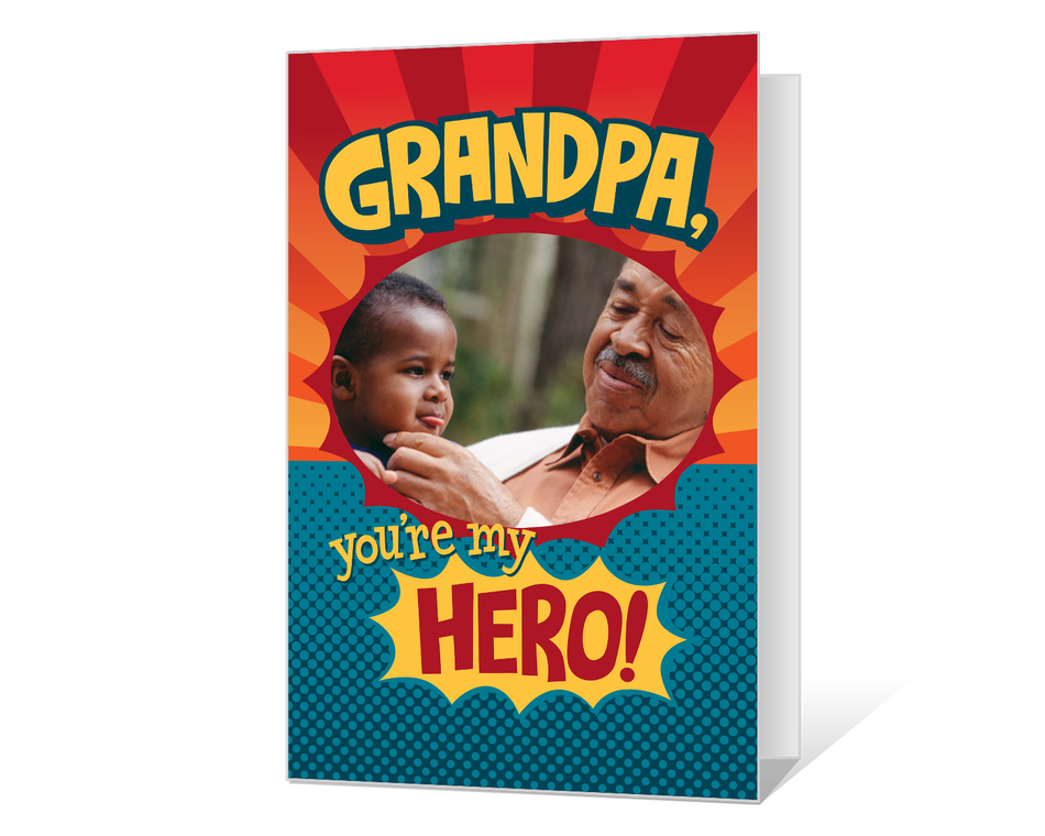Grandpa, You're My Hero! Printable (Add-a-Photo)
