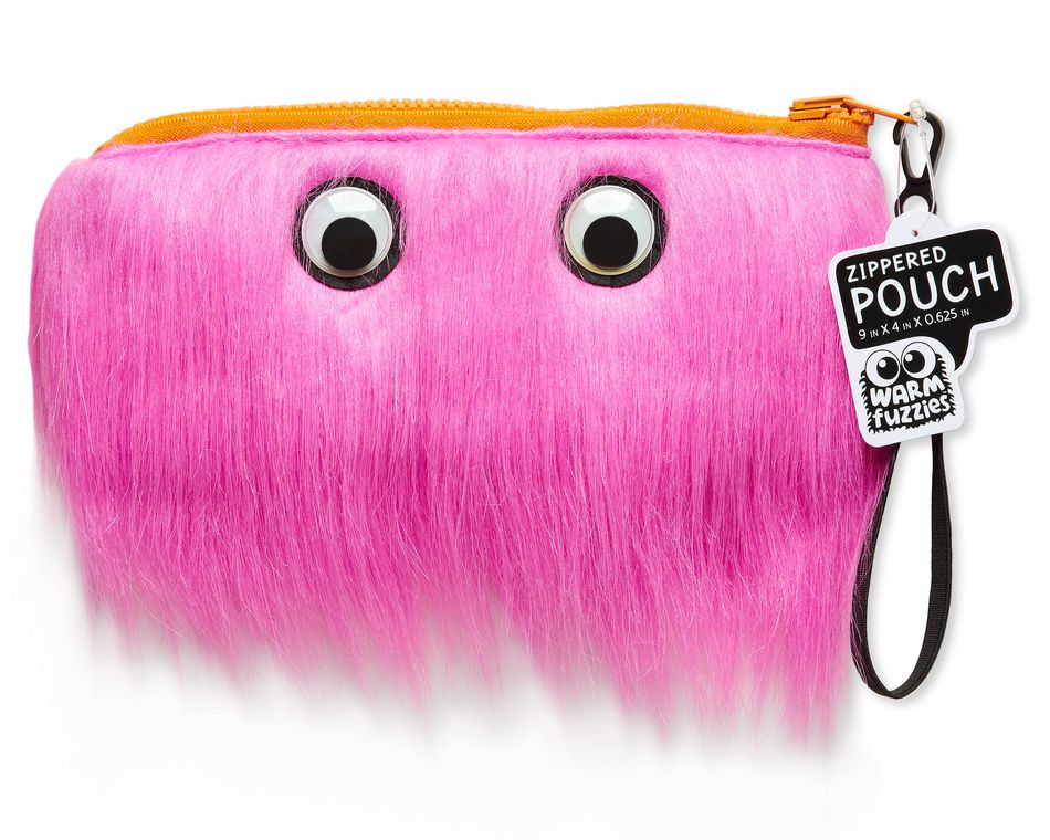 fuzzy pink bag