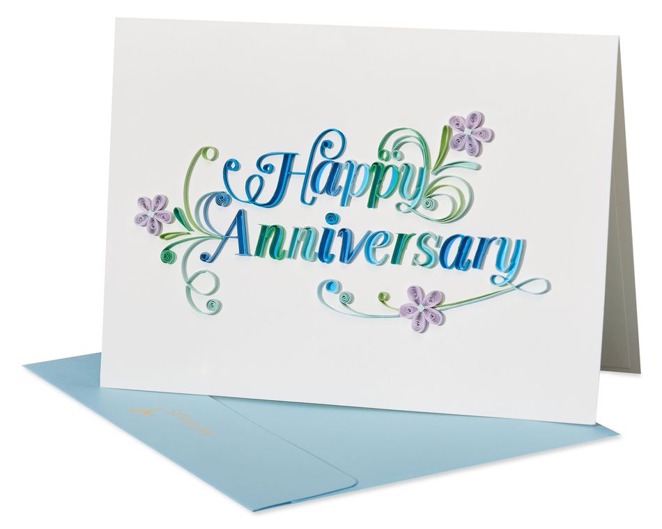 Quilling Anniversary Happy Anniversary Blank Anniversary Greeting Card Papyrus