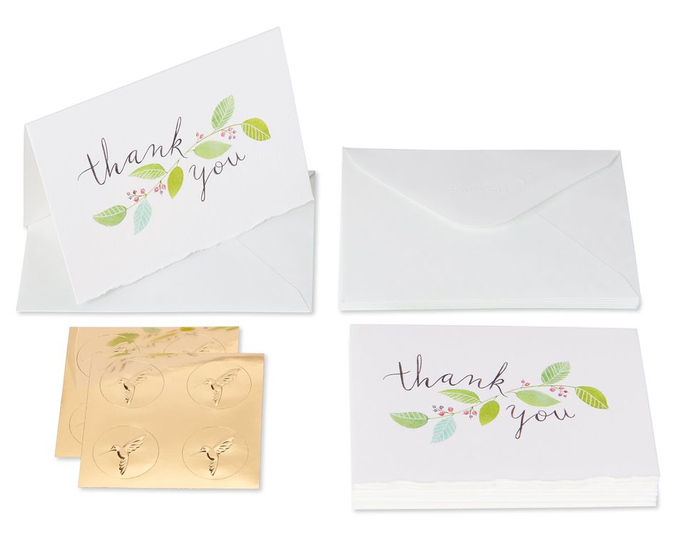 Floral Vine Boxed Thank You Cards And Envelopes, 8Count Papyrus