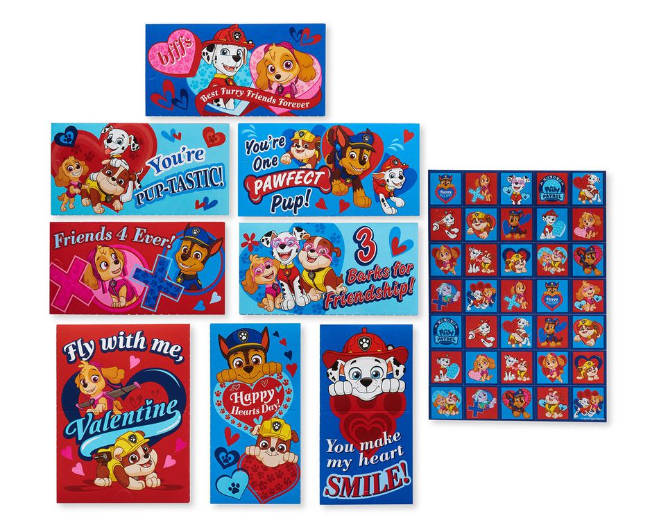 Nickelodeon PAW Patrol™ Blue Valentine's Day Exchange Cards With