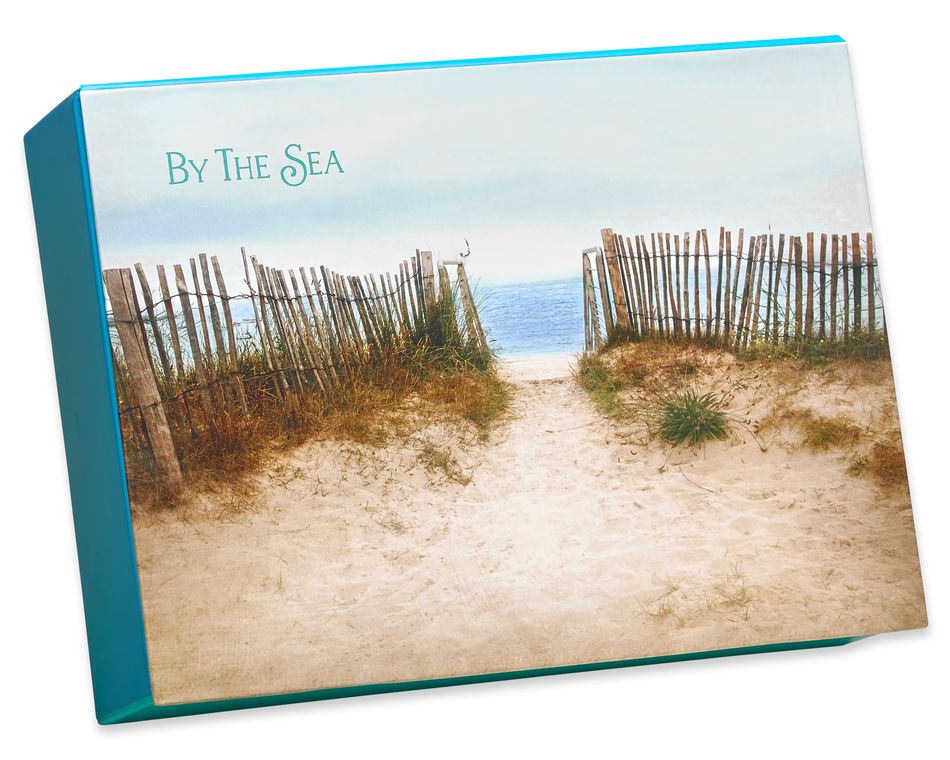 Blank Inside By The Sea Keepsake Boxed Blank Cards And Envelopes, 20