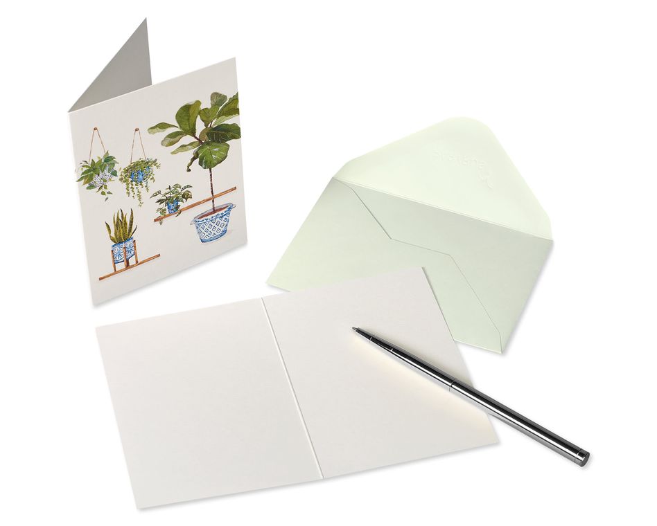 Blank Inside Indoor Garden Boxed Blank Note Cards With Envelopes, 14