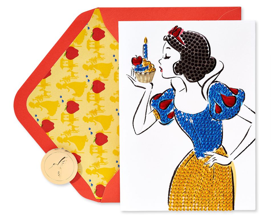 snow white birthday card